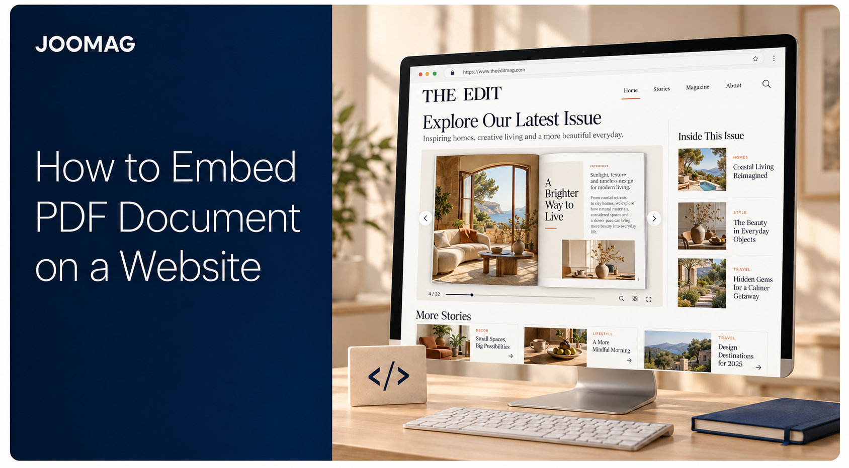 The Edit interactive magazine showcase