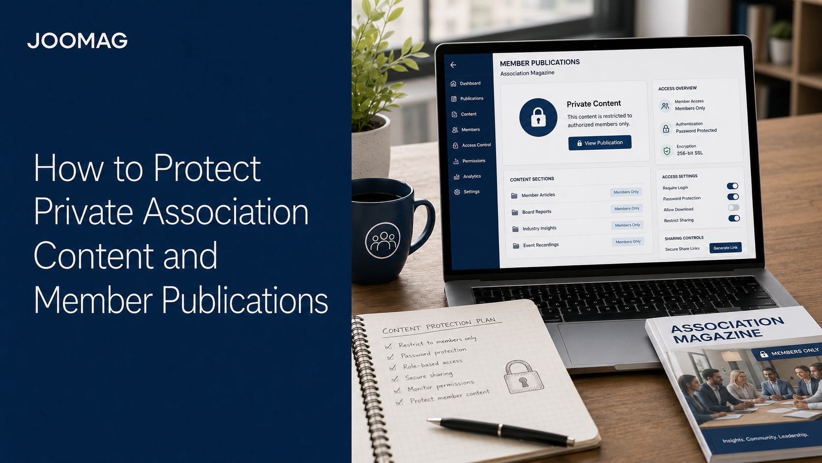 How to Protect Private Association Content
