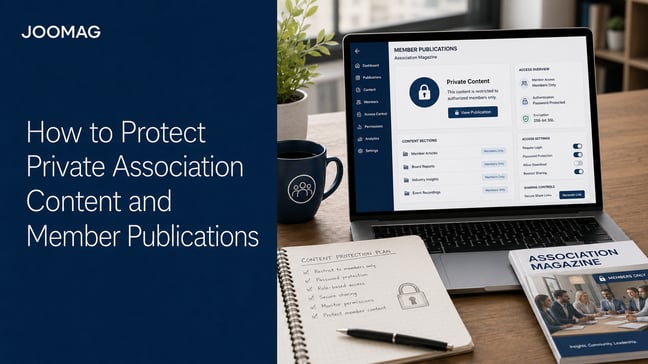 How to Protect Private Association Content and Member Publications