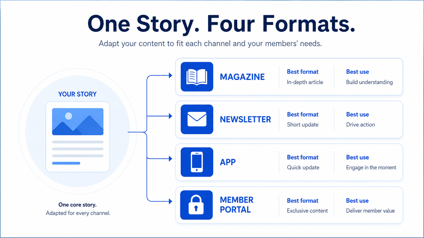 One Story Four Formats.